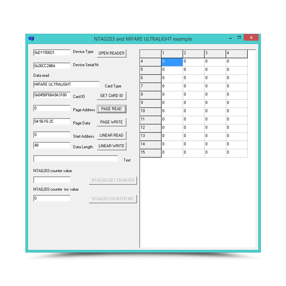 Ntag ul示例4