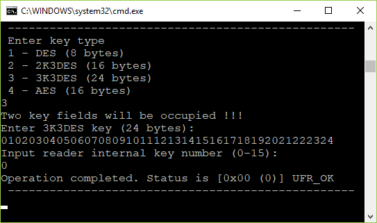 MIFARE DESFire C控制台软件示例-数字逻辑16