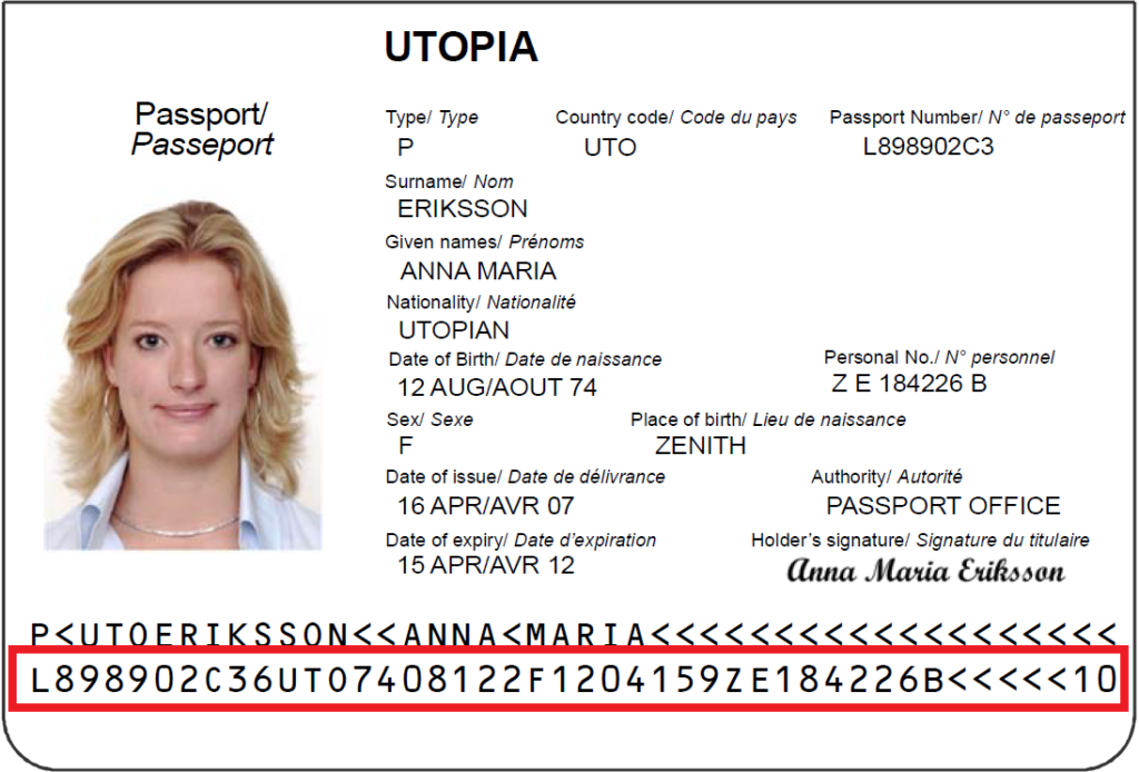 epassport itanje MRZ-a