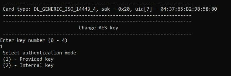 nt4h c change aes key