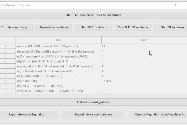 config GUI